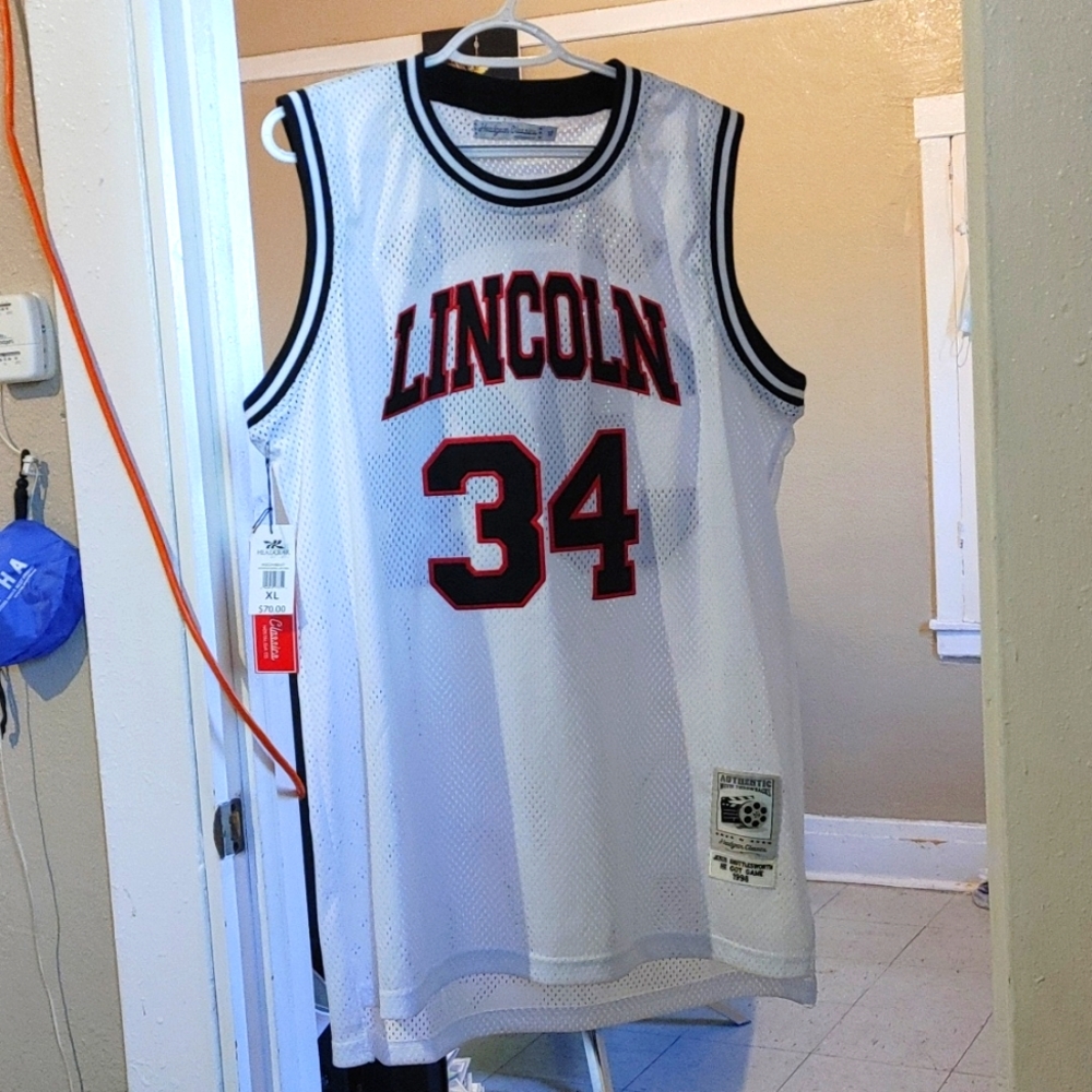 Jesus Shuttlesworth "He Got Game" Headgear Classics Jersey stitched XL